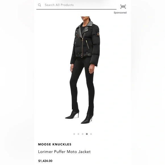 Moose Knuckles Lorimer Puffer Moto Jacket